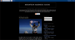 Desktop Screenshot of mountainmadnesssucks.blogspot.com