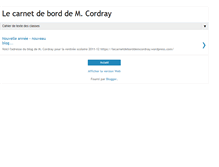 Tablet Screenshot of lecarnetdeborddemcordray.blogspot.com