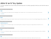 Tablet Screenshot of abbieupdate.blogspot.com
