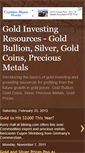 Mobile Screenshot of goldbullioninvesting.blogspot.com