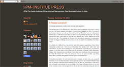 Desktop Screenshot of iipm-press.blogspot.com