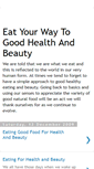 Mobile Screenshot of eatyourwaytogoodhealthandbeauty.blogspot.com