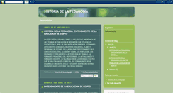 Desktop Screenshot of historiadelapedagia.blogspot.com