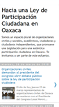 Mobile Screenshot of participacionciudadanaoaxaca.blogspot.com