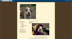 Desktop Screenshot of myfirstpitbull.blogspot.com