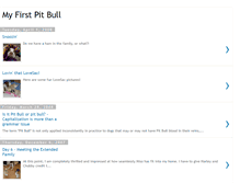 Tablet Screenshot of myfirstpitbull.blogspot.com