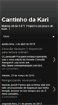 Mobile Screenshot of cantinhodakari.blogspot.com