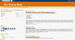 Desktop Screenshot of pjsnascar.blogspot.com