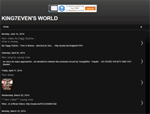 Tablet Screenshot of king7evensworld.blogspot.com