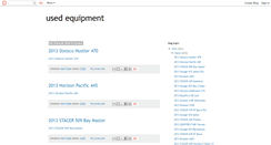 Desktop Screenshot of new-used-equipments.blogspot.com