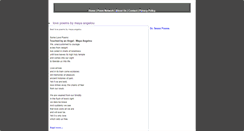 Desktop Screenshot of lovepoems-mayaangelou.blogspot.com