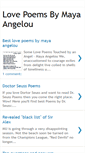 Mobile Screenshot of lovepoems-mayaangelou.blogspot.com
