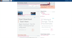 Desktop Screenshot of final-fantasy-cheats.blogspot.com