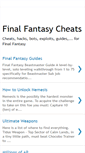Mobile Screenshot of final-fantasy-cheats.blogspot.com