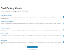 Tablet Screenshot of final-fantasy-cheats.blogspot.com