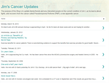 Tablet Screenshot of jimscancerupdates.blogspot.com