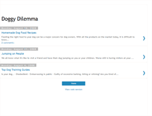 Tablet Screenshot of dog-dilemmas.blogspot.com