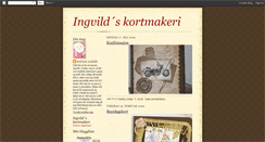 Desktop Screenshot of ingvildskortmakeri.blogspot.com