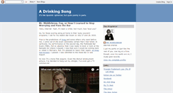 Desktop Screenshot of adrinkingsong.blogspot.com