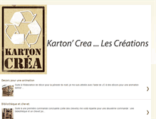 Tablet Screenshot of kartoncrea.blogspot.com