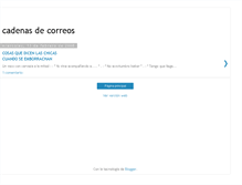 Tablet Screenshot of cadenas-de-correo.blogspot.com