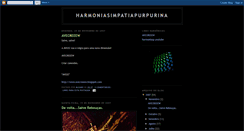 Desktop Screenshot of harmoniasimpatiapurpurina.blogspot.com