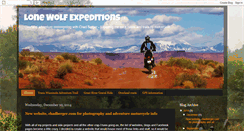 Desktop Screenshot of lonewolfexpeditions.blogspot.com