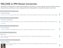 Tablet Screenshot of pphmissionconnection.blogspot.com