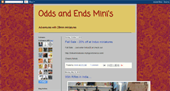 Desktop Screenshot of oddsandendsminis.blogspot.com