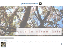 Tablet Screenshot of catsinstrawhats.blogspot.com