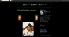 Desktop Screenshot of claudiasuzettesutton.blogspot.com