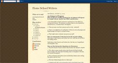 Desktop Screenshot of homeschoolwriters.blogspot.com