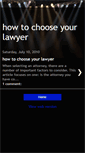 Mobile Screenshot of howtochooseyourlawyer.blogspot.com