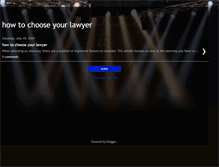 Tablet Screenshot of howtochooseyourlawyer.blogspot.com