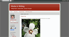 Desktop Screenshot of jeromywritingproject.blogspot.com
