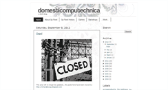 Desktop Screenshot of domesticomputechnica.blogspot.com