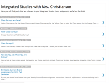 Tablet Screenshot of christiansonintegratedstudies.blogspot.com