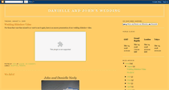 Desktop Screenshot of danielleandjohnwedding.blogspot.com