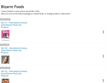 Tablet Screenshot of bizarrefoods101.blogspot.com
