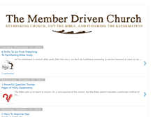 Tablet Screenshot of memberdrivenchurch.blogspot.com