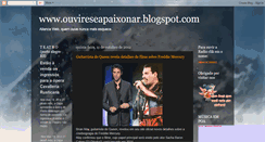 Desktop Screenshot of ouvireseapaixonar.blogspot.com