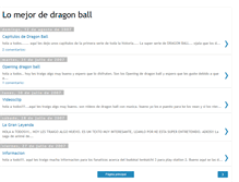 Tablet Screenshot of lomejordedragonball.blogspot.com