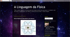 Desktop Screenshot of alinguagemdafisica.blogspot.com