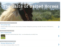 Tablet Screenshot of gaited-horse.blogspot.com