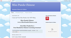 Desktop Screenshot of misspandachinese.blogspot.com