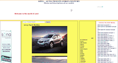 Desktop Screenshot of opel-autotwenty-firstcentury.blogspot.com