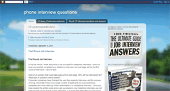 Desktop Screenshot of phoneinterviewquestion.blogspot.com