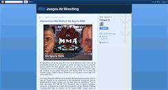 Desktop Screenshot of juegosdewrestling.blogspot.com