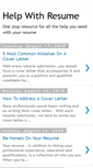 Mobile Screenshot of help-with-resume.blogspot.com