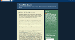 Desktop Screenshot of hexsfifthcolumn.blogspot.com